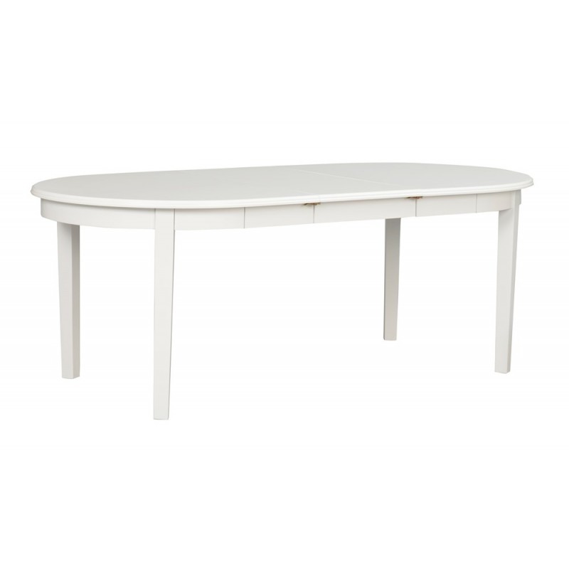 RO Koste Extending Dining Table Oval White